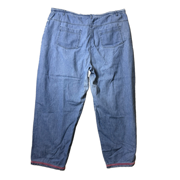 Winnie the Pooh Disney Embroidered Beaded Jeans Denim Pants Vtg Women's XXL - Picture 10 of 15